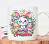 Cute Easter Bunny Grandma Mom Pastel Egg Kids Personalized Mug LPL28FEB24KL2