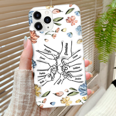 Hand In Hand, I Will Always Protect You - Gift For Mom, Grandma - Personalized 3D Inflated Effect Printed Phone Case - NTD26MAR24TT1