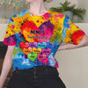 Vibrant Heart Paint Splatter Grandma Mom Kids Personalized 3D T-shirt LPL28MAR24NY1