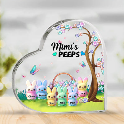 Easter Vibe Grandma's Peeps Personalized Acrylic Plaque HTN04MAR24VA1