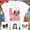 Valentine Love Dog Pet Personalized Shirt NVL08JAN24KL2