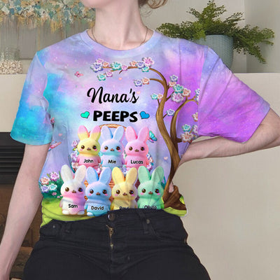 Grandma's Marshmallow Rabbit- Personalized Custom 3D T-shirt NVL13MAR24VA1