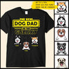 The best dog dad dog mom in the galaxy Personalized black T-shirt for Dog Lovers NTA05MAY23JI1 Black T-shirt and Hoodie Humancustom - Unique Personalized Gifts Classic Tee Black S