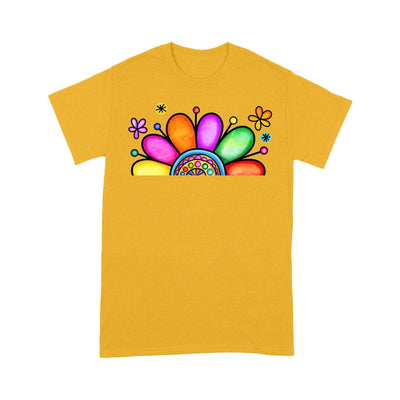 Customized Mimi Nana Grandma Flower T-Shirt PM08JUL21XT2 2D T-shirt Gearment S Gold