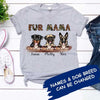 Fur Mama Personalized Dogs Mom T-Shirt 2D T-shirt Dreamship S White