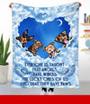 Everyone is taught that angles have wings Dogs Blanket Fleece Blanket Dreamship Medium (50x60in)