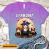 Grandma Mom Witch With Little Grandkids Halloween Personalized PM13SEP22VA1 3D T-shirt Humancustom - Unique Personalized Gifts