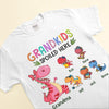 Customized Grandma Nanasaurus Dinosaur Grandkids Spoiled Here Funny Gift Tshirt Hoodie HLD21JUN23NA1