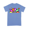 Customized Mimi Nana Grandma Flower T-Shirt PM08JUL21XT2 2D T-shirt Gearment S Carolina Blue