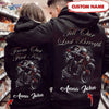 From Our First Kiss Till Our Last Breath Skull Biker Anniversary Gifts For Couples Hoodie NVL Black Hoodie Dreamship
