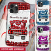 Personalized Blessed To Be Called Grandma Truck Loading Heart Phone Case NTN01NOV22CT1 Silicone Phone Case Humancustom - Unique Personalized Gifts Iphone iPhone 14
