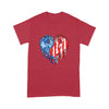 Dragon american flag couple heart t-shirt PM15JUN21TT1 2D T-shirt Dreamship S Red