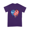 Dragon american flag couple heart t-shirt PM15JUN21TT1 2D T-shirt Dreamship S Purple