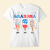 Personalized Grandma Nana Mommy 4th Of July Ice Cream Grandkids T-shirt & Hoodie NTN14JUN23NA1