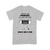 Personalized Dog And Girl Girl With Diamonds Standard T-Shirt Dhl-16Vn03 2D T-shirt Dreamship S Heather Grey