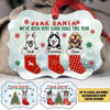 Personalized Christmas Dear Santa We’ve Been Very Good Dogs This Year Customized Aluminum Ornament DDL19AUG21VN1 MDF Benelux Ornament Humancustom - Unique Personalized Gifts