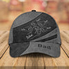 Grandpa Papa Daddy Fist Bump Fathers Day Family Personalized Cap CTL26APR24TP1