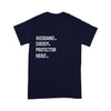 Customized Husband Daddy Protector Hero T-Shirt Pm05Jun21Ct1 2D T-shirt Dreamship S Navy