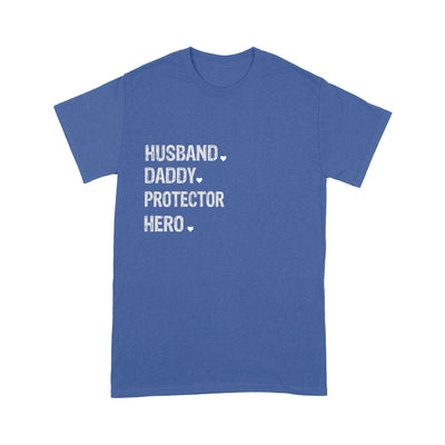 Customized Husband Daddy Protector Hero T-Shirt Pm05Jun21Ct1 2D T-shirt Dreamship S Royal