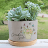 Grandma Mom's Garden Butterfly Kids Personalized Plant Pot NVL29MAR23QB1 Ceramic Plant Pot Humancustom - Unique Personalized Gifts