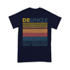 Customized Druncle Like A Normal Uncle Only Drunker T-Shirt Pm12Jun21Tp3 2D T-shirt Dreamship S Navy