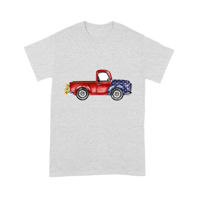 Personalized Grandma, Nana Red Truck Sunflower Kids tshirt PM17JUN21CT1 Dreamship S Ash
