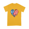 Dragon american flag couple heart t-shirt PM15JUN21TT1 2D T-shirt Dreamship S Gold