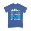 Customized Ski Dad Like A Regular Dad Only Way Cooler T-Shirt Pm05Jun21Tq1 2D T-shirt Dreamship S Royal