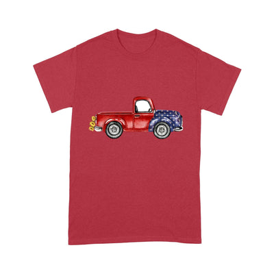 Personalized Grandma, Nana Red Truck Sunflower Kids tshirt PM17JUN21CT1 Dreamship S Red