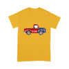 Personalized Grandma, Nana Red Truck Sunflower Kids tshirt PM17JUN21CT1 Dreamship S Gold