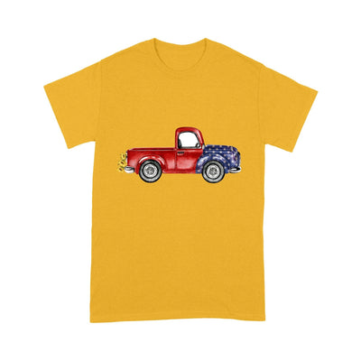 Personalized Grandma, Nana Red Truck Sunflower Kids tshirt PM17JUN21CT1 Dreamship S Gold