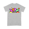 Customized Mimi Nana Grandma Flower T-Shirt PM08JUL21XT2 2D T-shirt Gearment S Heather Grey