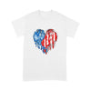 Dragon american flag couple heart t-shirt PM15JUN21TT1 2D T-shirt Dreamship S White