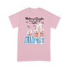 Personalized Names Mother and Daughter Always Walking Together PM16JUL21VN3 T-Shirt 2D T-shirt Dreamship S Light Pink