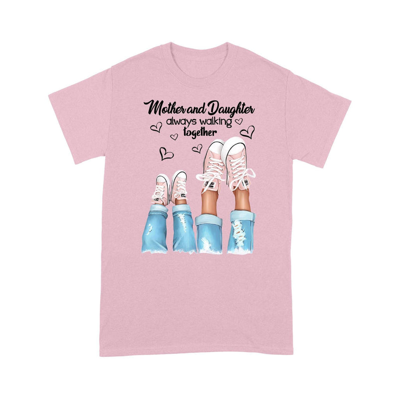 Personalized Names Mother and Daughter Always Walking Together T-Shirt