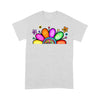 Customized Mimi Nana Grandma Flower T-Shirt PM08JUL21XT2 2D T-shirt Gearment S Ash