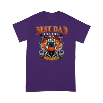 Customized Best Dad Ever T-Shirt Hqd05Jun21Xt5 2D T-shirt Dreamship S Purple