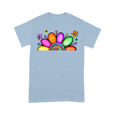 Customized Mimi Nana Grandma Flower T-Shirt PM08JUL21XT2 2D T-shirt Gearment S Light Blue