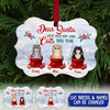 Personalized Dear Santa We've Been Very Good Cats This Year Christmas Cat Aluminum Ornament DDL19AUG21SH1 MDF Benelux Ornament Humancustom - Unique Personalized Gifts