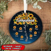 Personalized Blessed to be called Grandma Sunflower Circle Ornament LPL18SEP21TP1 Circle Ceramic Ornament Humancustom - Unique Personalized Gifts