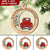 Personalized I Love You To The Moon And Back Red Truck Couple Shaped Ornament Ntk29nov21ny1 Wood Custom Shape Ornament Humancustom - Unique Personalized Gifts Pack 1