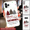 Blessed to be called Grandma Christmas Trees Personalized Phone case NLA08OCT21NY1 Silicone Phone Case Humancustom - Unique Personalized Gifts