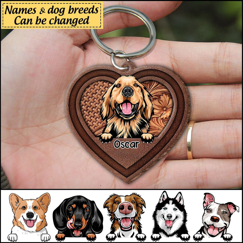 Custom Dog Keychain 