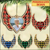 Personalized Memorial Christmas Heart With Angel Wings Wood Ornament DDL07DEC21SH1 Wood Custom Shape Ornament Humancustom - Unique Personalized Gifts Pack 1