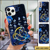 This Grandma Love Her Grandkids To The Moon and Back Pesonalized Gift For Grandma And Mom Phonecase KNV01OCT21VN1 Silicone Phone Case Humancustom - Unique Personalized Gifts