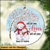 Customized All Of Me Loves All Of You Circle Ornament NVL23NOV21XT1 Circle Ceramic Ornament Humancustom - Unique Personalized Gifts Pack 1
