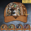 Deer hunting Leather parttern and Camo Personalized Cap KNV20OCT21XT1 Cap FantasyCustom