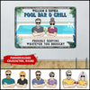Pool Bar & Grill - Personalized Couple Metal Sign NVL21DEC21TT2 Metal Sign Humancustom - Unique Personalized Gifts 17.5" x 12.5"