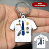 Personalized Police Uniform Acrylic Keychain DDL23DEC21VA1 Acrylic Keychain Humancustom - Unique Personalized Gifts 4.5x4.5 cm