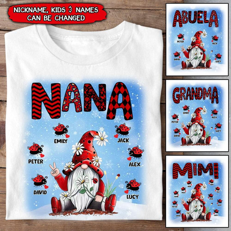 Discover Personalized Grandma, Nana Gnome Custom T-Shirt